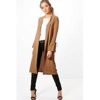 Flute Sleeve Duster - camel