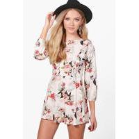 Floral Ruffle Playsuit - multi