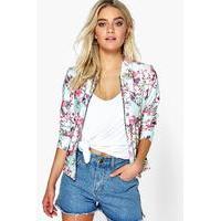 Floral Pastel Bomber - multi