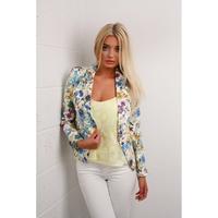 floral multi fitted blazer