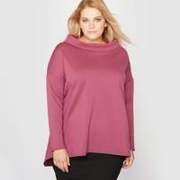 Flared Sweatshirt Style Top with Long Sleeves