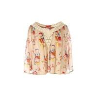 Floral Printed Blouse with 3/4 Length Sleeves