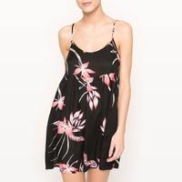 Floral Shoestring Strap Dress