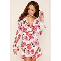 Floral Print Wrap Dress