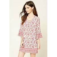 Floral Print Bell-Sleeved Dress