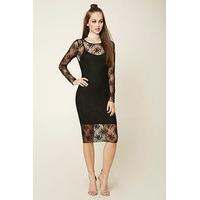 Floral Lace Overlay Dress