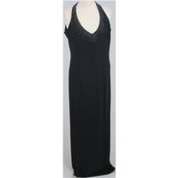 Flori Design: Size M: Black halter-neck dress