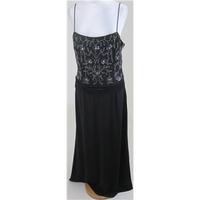 flori design size 12 black evening dress with beading