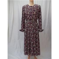 Floral shirt dress with sleeves Bickler - Size: 10 - Multi-coloured - Vintage
