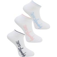 Flo (3 Pack) Assorted Trainers Socks in Sapphire / Candy Pink / Cashmere Blue  Tokyo Laundry