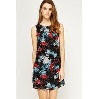 Flower Print Shift Dress