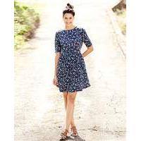 flower print jersey dress