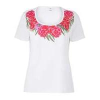 Floral Placement Print T Shirt