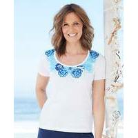 Floral Placement Print T Shirt