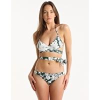 Flower Bay Draped Bikini - Jet Set