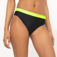 Fluorescent Two-Tone High Cut Bikini Bottoms