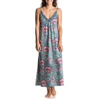 Floral Printed Long Dress with Shoestring Straps