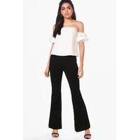 Flare Stretch Trouser - black