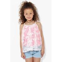 Flamingo Lace Swing Vest - cream