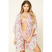 Floral Print Kimono Cover-Up