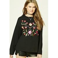 Floral Embroidered Sweatshirt