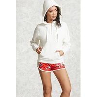 Fleece Zip-Up Drawstring Hoodie