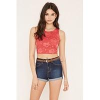 Floral Lace Crop Top