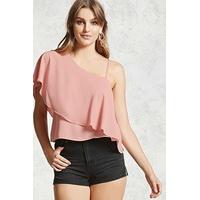 Flounce One-Shoulder Top