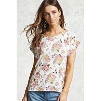 Floral Birds Print Top