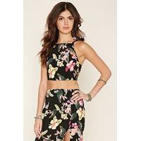 Floral Crepe Cropped Cami