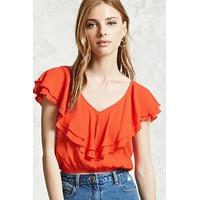 flounce layer crop top