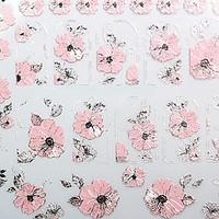 Flower Hot Relief Pink Nail Jewelry