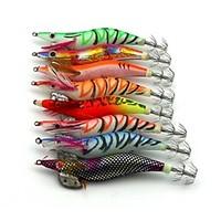 fluorescent shrimp wood baits fishing lures 8pcsset 110mm 135g