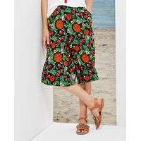 Floral Print Crinkle Culottes