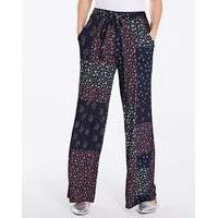 Floral Jersey Wide Leg Trousers Short