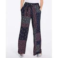 Floral Jersey Wide Leg Trousers Regular