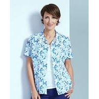 Floral Print Crinkle Blouse