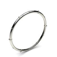 Flush Setting Round Diamond Bangle