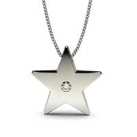 Flush Setting Round Diamond Designer Pendant