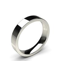 flat profile comfort fit classic plain wedding band