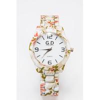 Floral Dial Watch