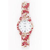 Floral Dial Watch