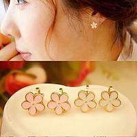 Flower Alloy Clip Earrings Wedding/Party/Daily/Casual 2pcs