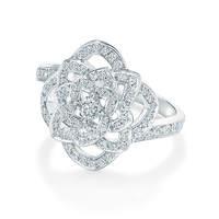 floresco white gold and diamond ring ring size l