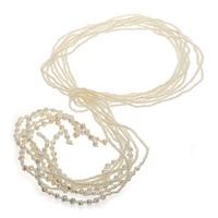 Florence seed pearl lariat necklace