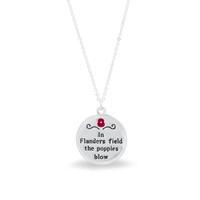 Flanders Fields Disc Pendant