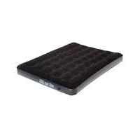 flocked battery pump airbed double