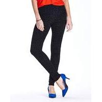 Flocked Print Fashion Legging 28in