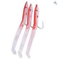 Fladen Portland Eel Lures, 3 pack, 13cm Red