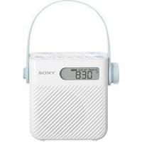FM Bathroom radio, Shower radio Sony ICF-S80 AM, FM splashproof White